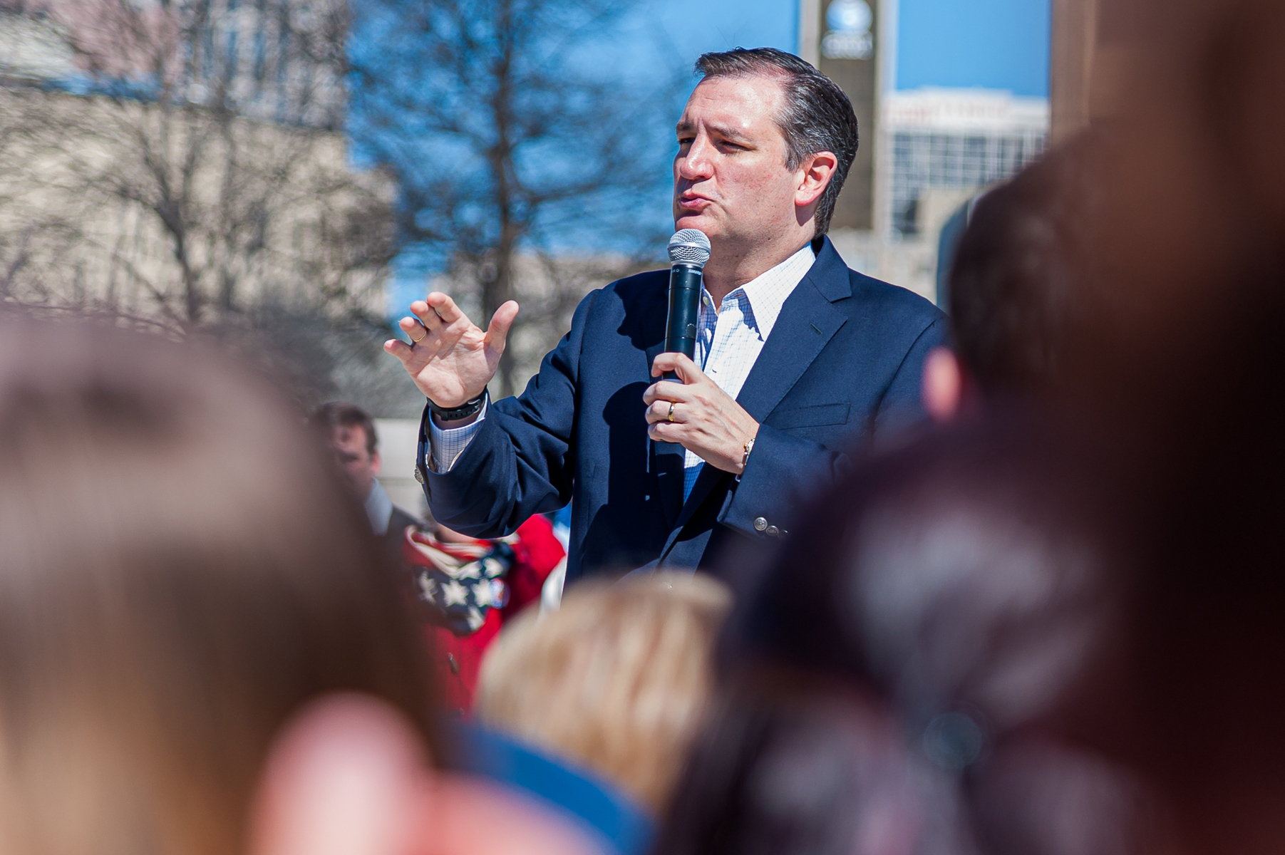 February 27, 2016. Atlanta, GA. Presidential hopeful Senator Ted Cruz (R-TX) speaks to supporters at an Atlanta rally.